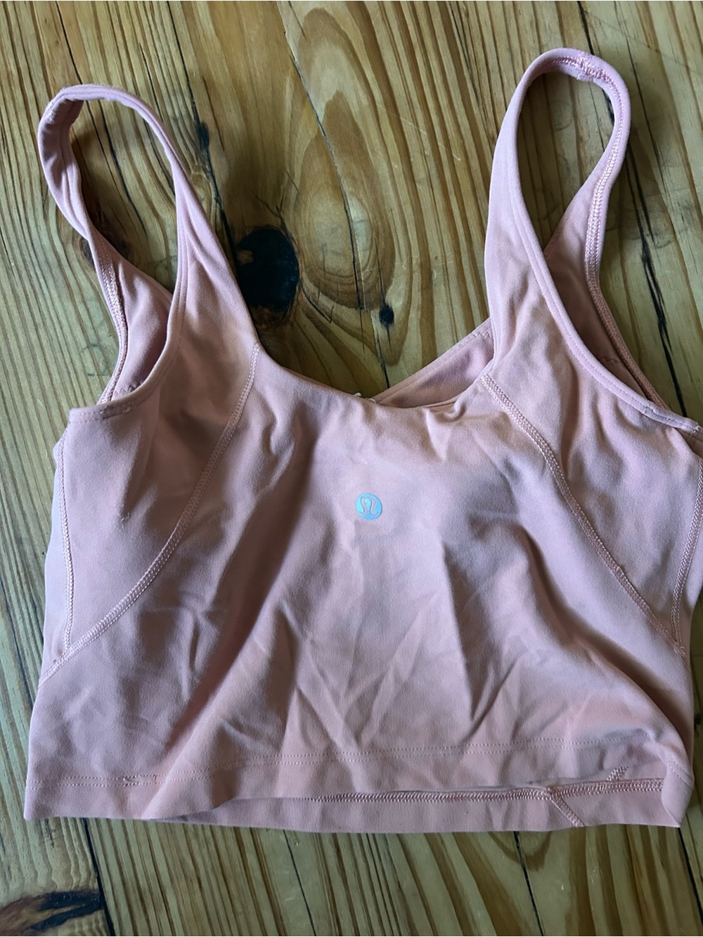 lululemon athletica Peach/Pale Pink Sports Bra Tank